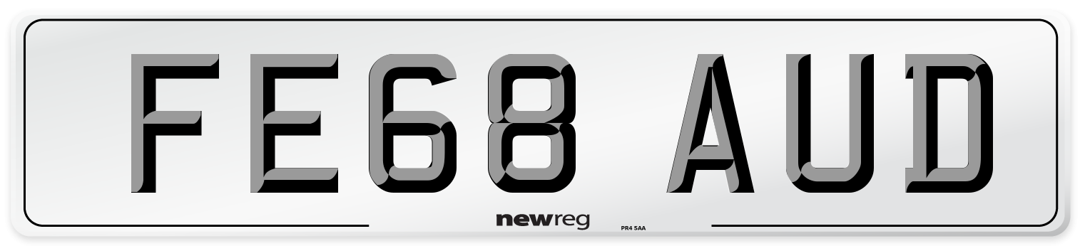 FE68 AUD Number Plate from New Reg